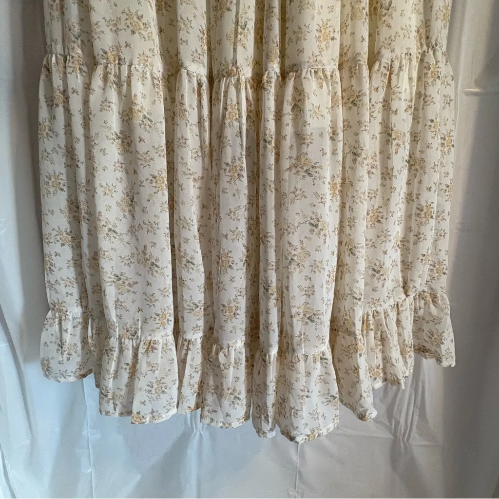 Altar'd State Prairie Dress Small‎ Long Floral Smocked Tiered Cottagecore Maxi - Image 6
