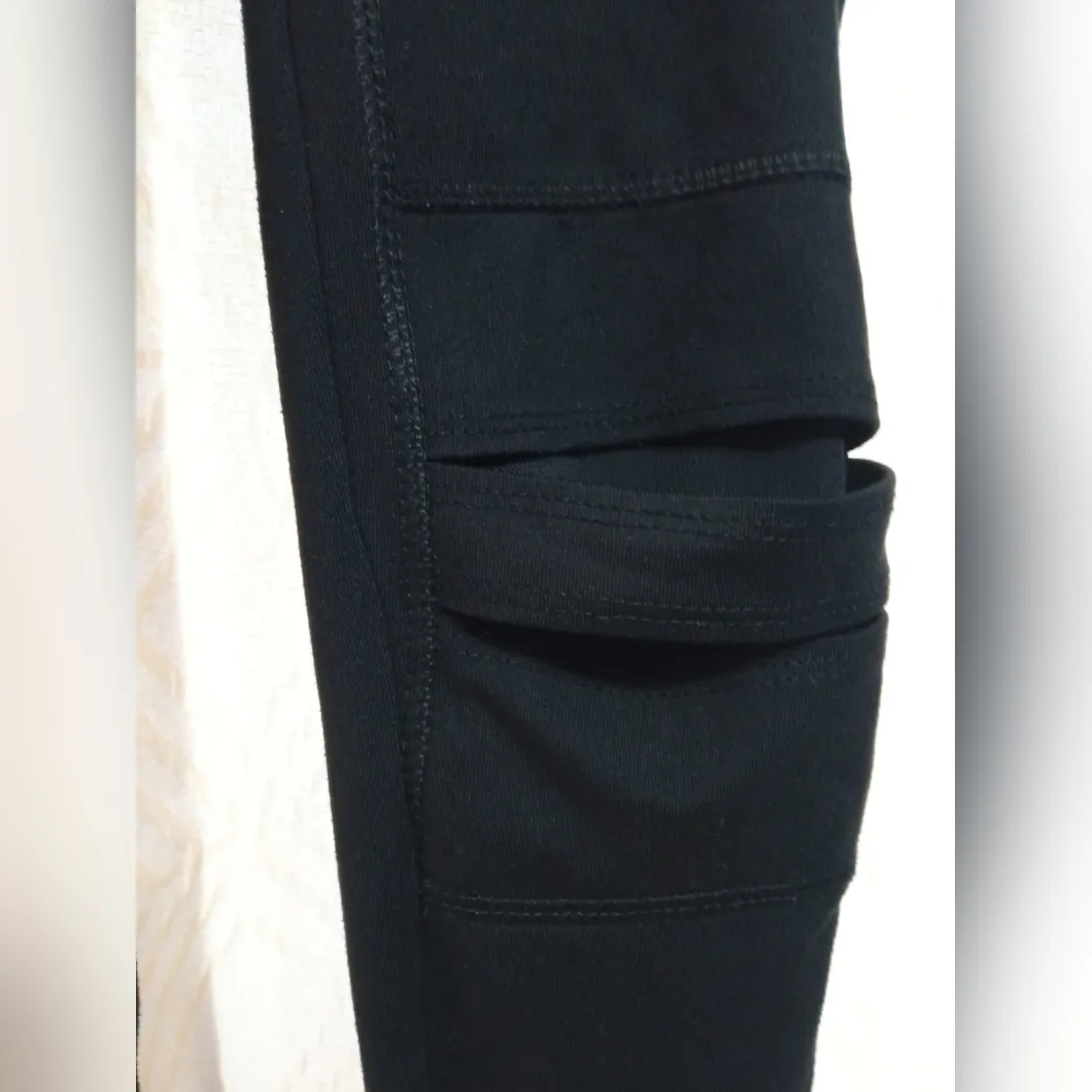 Jessica Simpson The Warm Up Leggings Black Skinny Cutout Size XS - Image 6