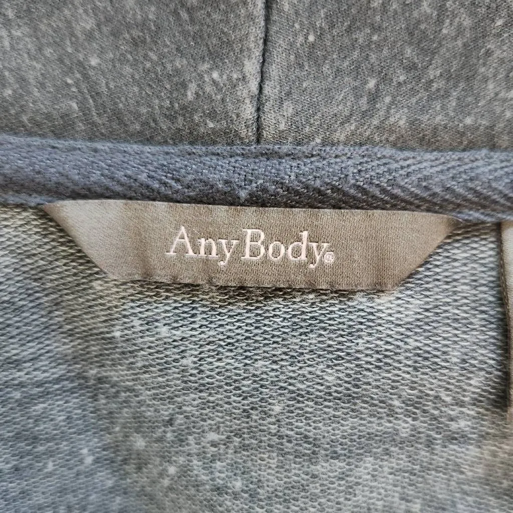 AnyBody Washed French Terry Dark Blue Shawl Collar Jacket Size XS - Image 6