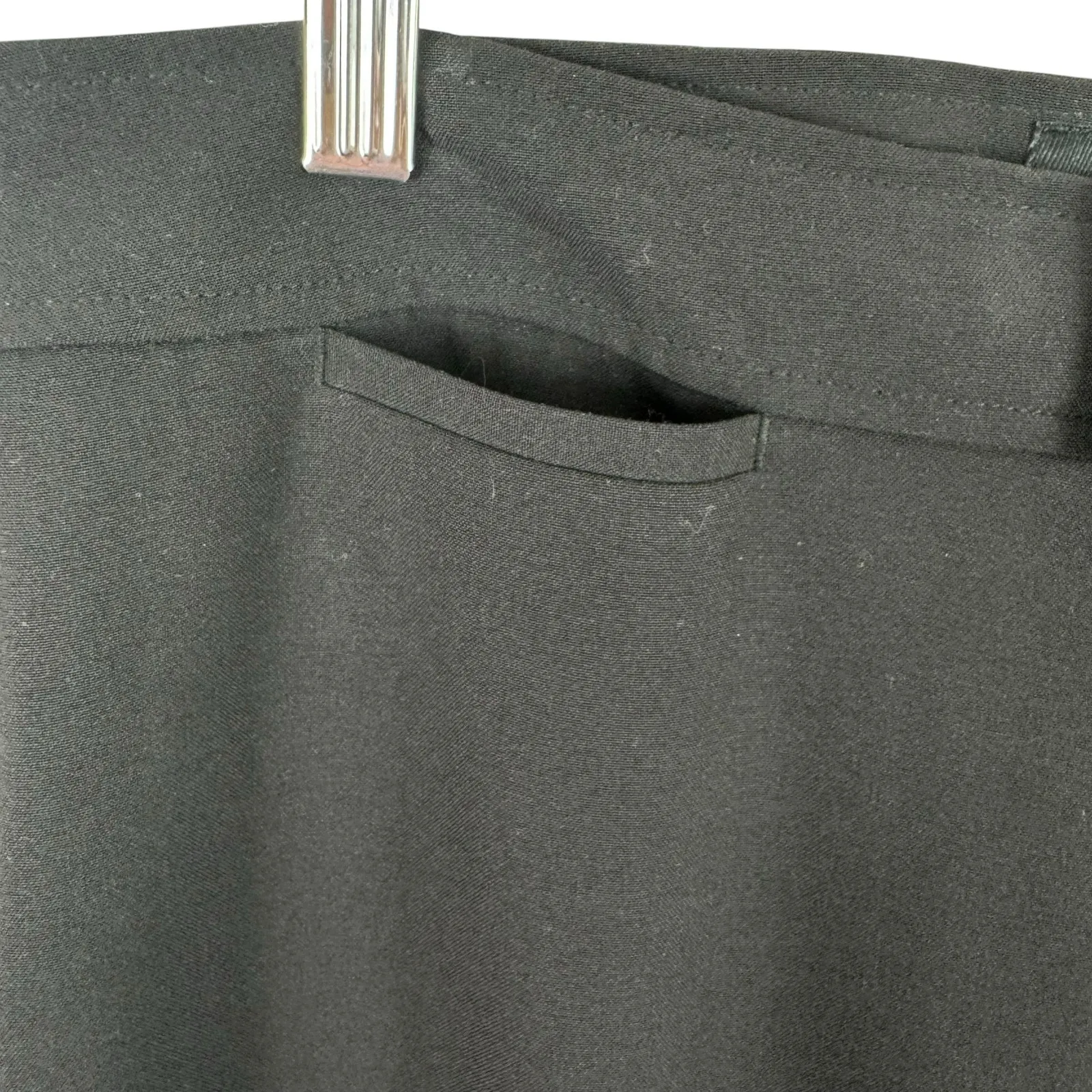 NYDJ NWT Tummy Tuck Black Straight Leg High Rise Dress Pants Trousers Size 14 - Image 3
