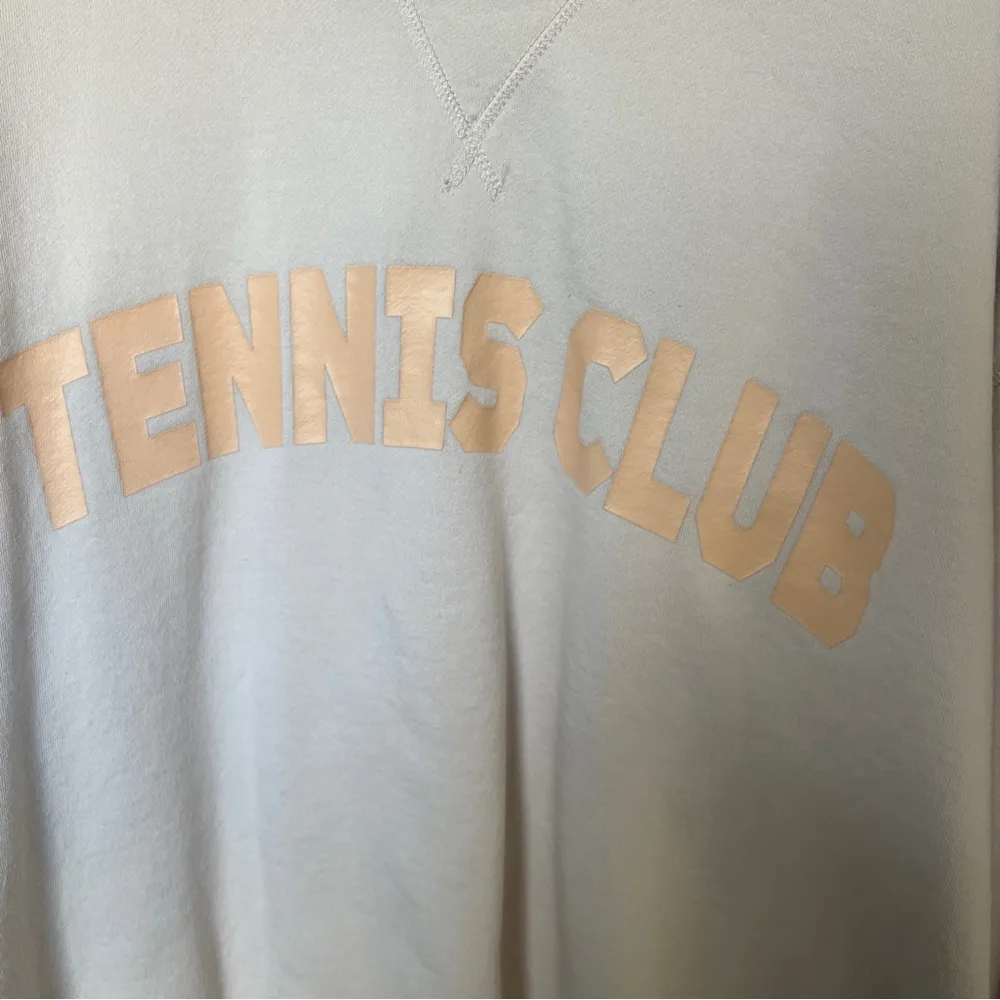 H&M tennis club pullover graphic tee long sleeve sweatshirt crewneck sporty rich - Image 3