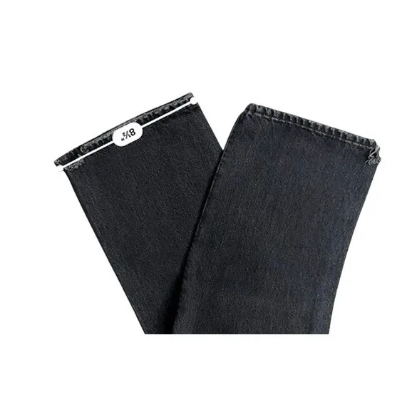 Edwin Simon Mid Rise Straight Leg Black Jeans 27 Denim Button Fly NWT - Image 7