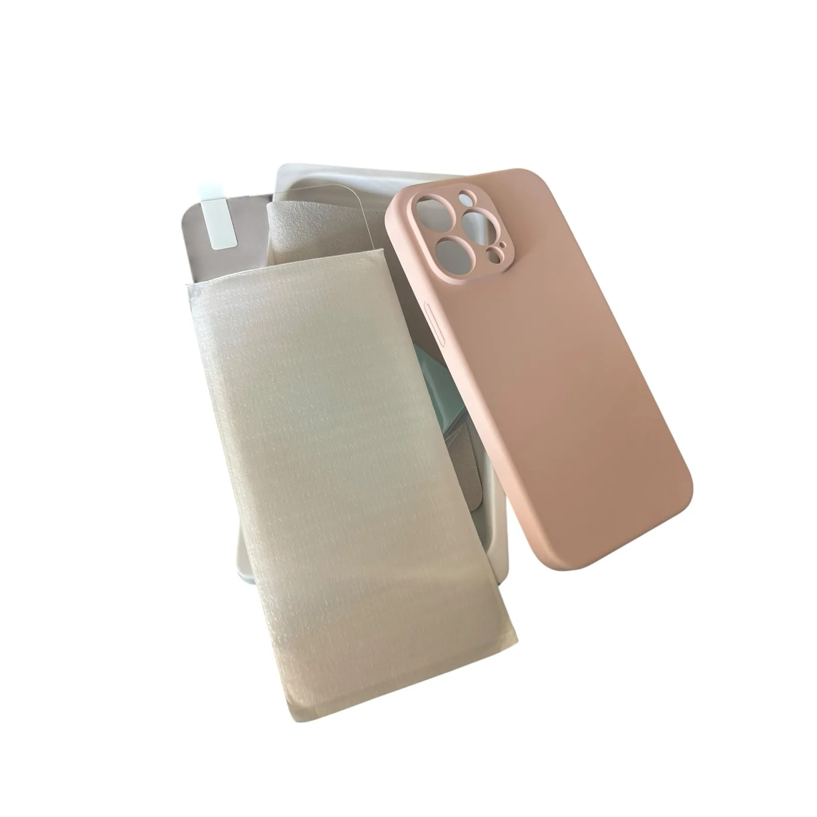 pcgaga Pink Silicone Protective Phone Case NWT Pink Iphone 14 ProMax NEW - Image 3