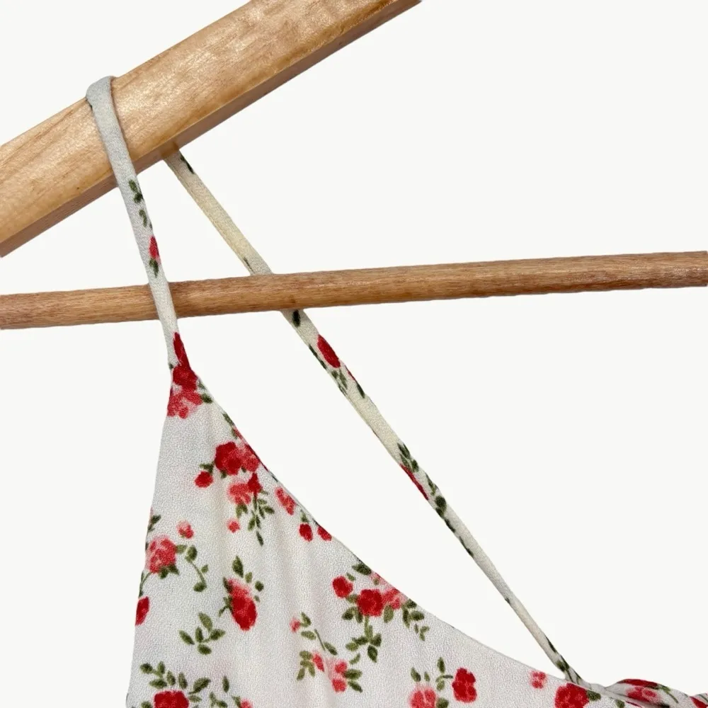 Reformation Women's Sloane Floral Midi Slip Dress | Sz Medium | Tosca Cream - Image 12