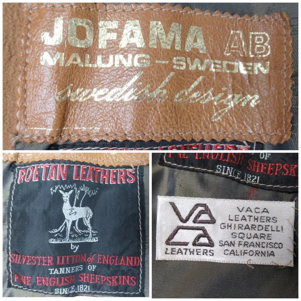 VINTAGE Suede Tan Leathers Trench Coat Swedish x Roetan x Vaca 40 US 10 - Image 9