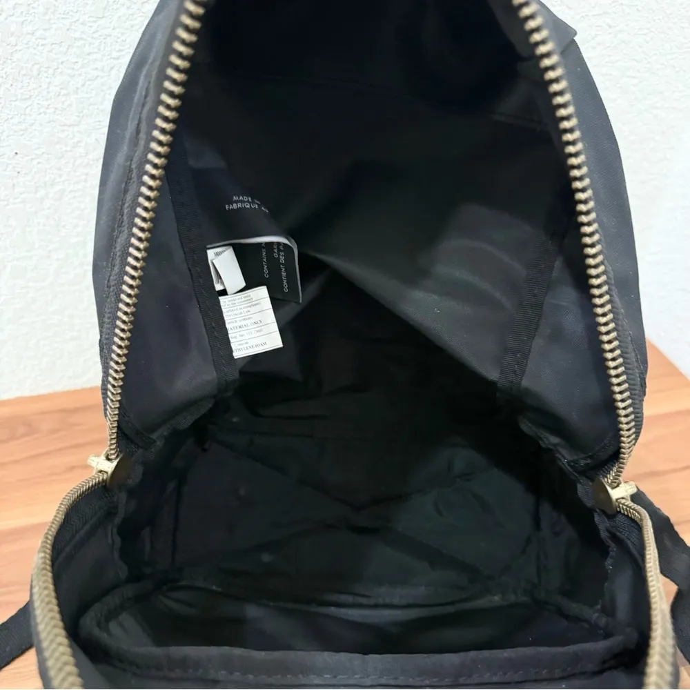 MARC by MARC JACOBS The Biker Gold Zipper Black Nylon Medium Backpack - Image 8