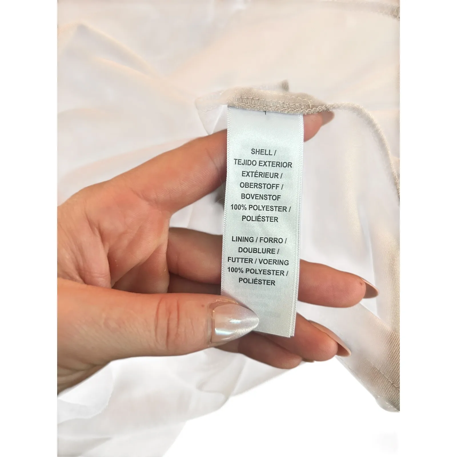 Adrianna Papell Platinum Style No. 40284 Embellished Halter Neck Gown Taupe 12 Tan - Image 10