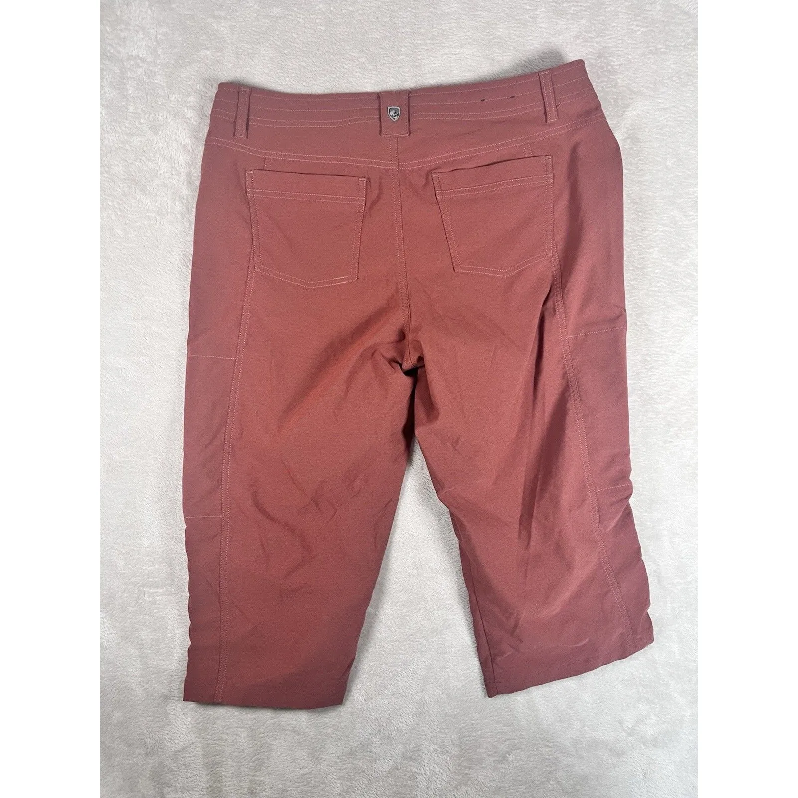 Kuhl Trekr Kapri Pants Womens 14 Red Capris Outdoor Performance Hiking Gorpcore - Image 8