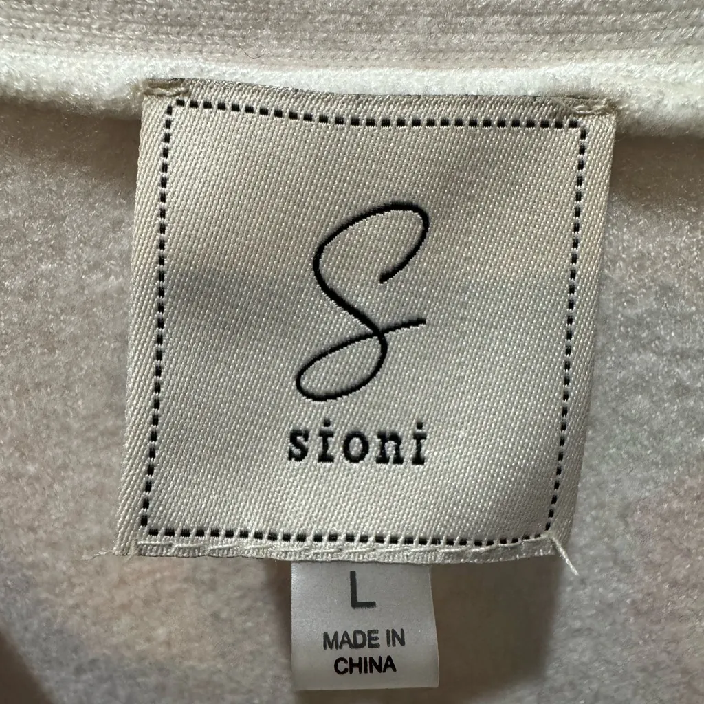 Sioni Floral Jacquard Cardigan Sweater Light Taupe Multicolor Size L Gray Size L - Image 6