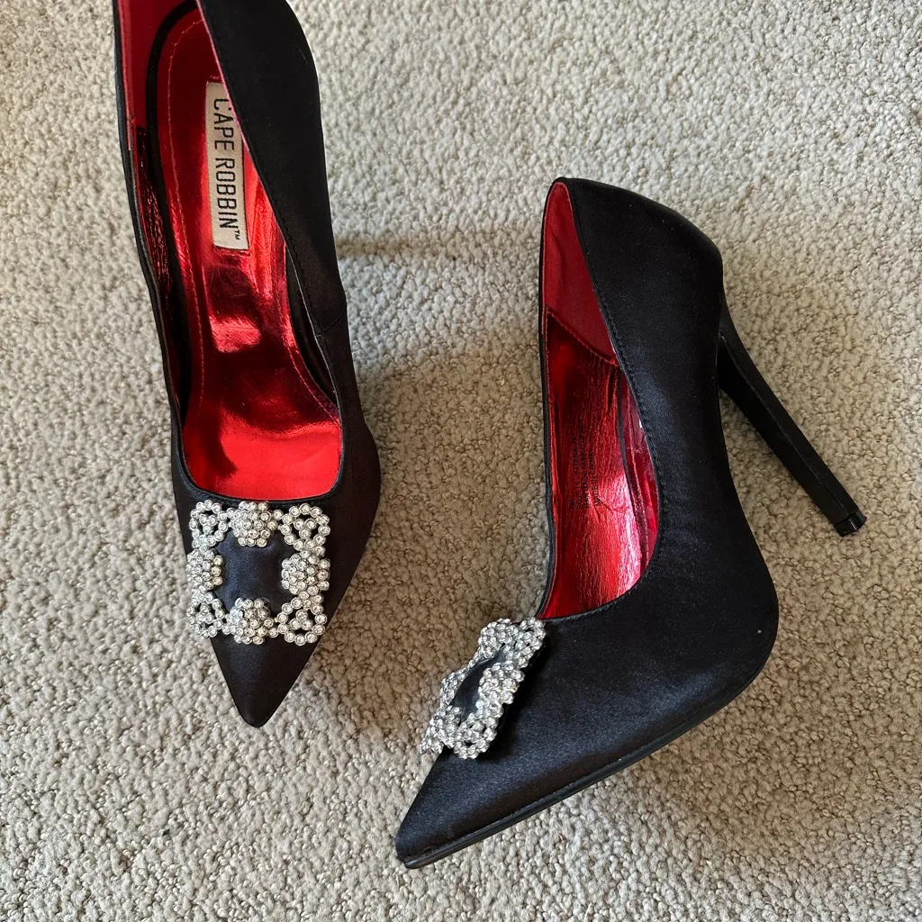 Cape Robbin Katana high heels black red silver - Image 2