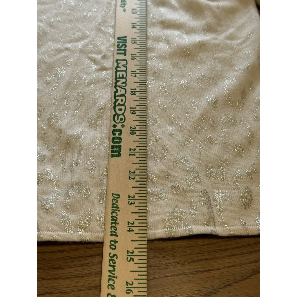 Tommy Bahama Women Size XL Sweater Gold‎ Sparkle Cashmere/Wool Blend Designer - Image 4