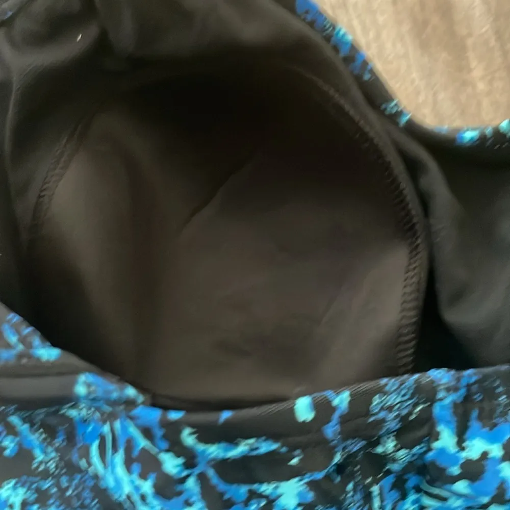 Speedo Bathing Suit Blue Black One Piece size 12 - Image 9