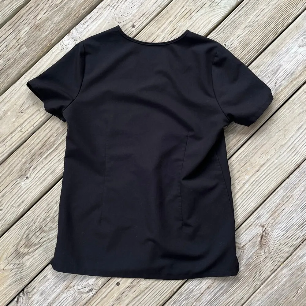 FIGS Women's Technical Collection Scrub Top Black Size S - Image 2