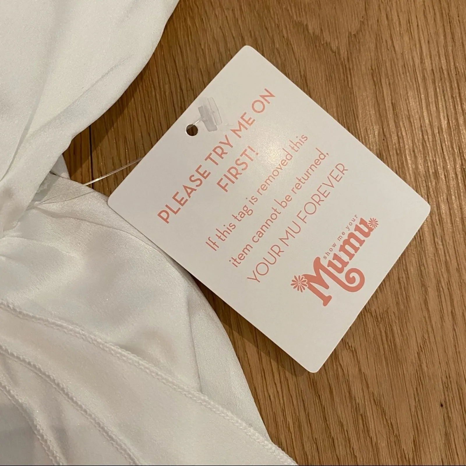 Show Me Your MuMu Weddings Evermore Ruffle Wrap Dress Satin - Image 8