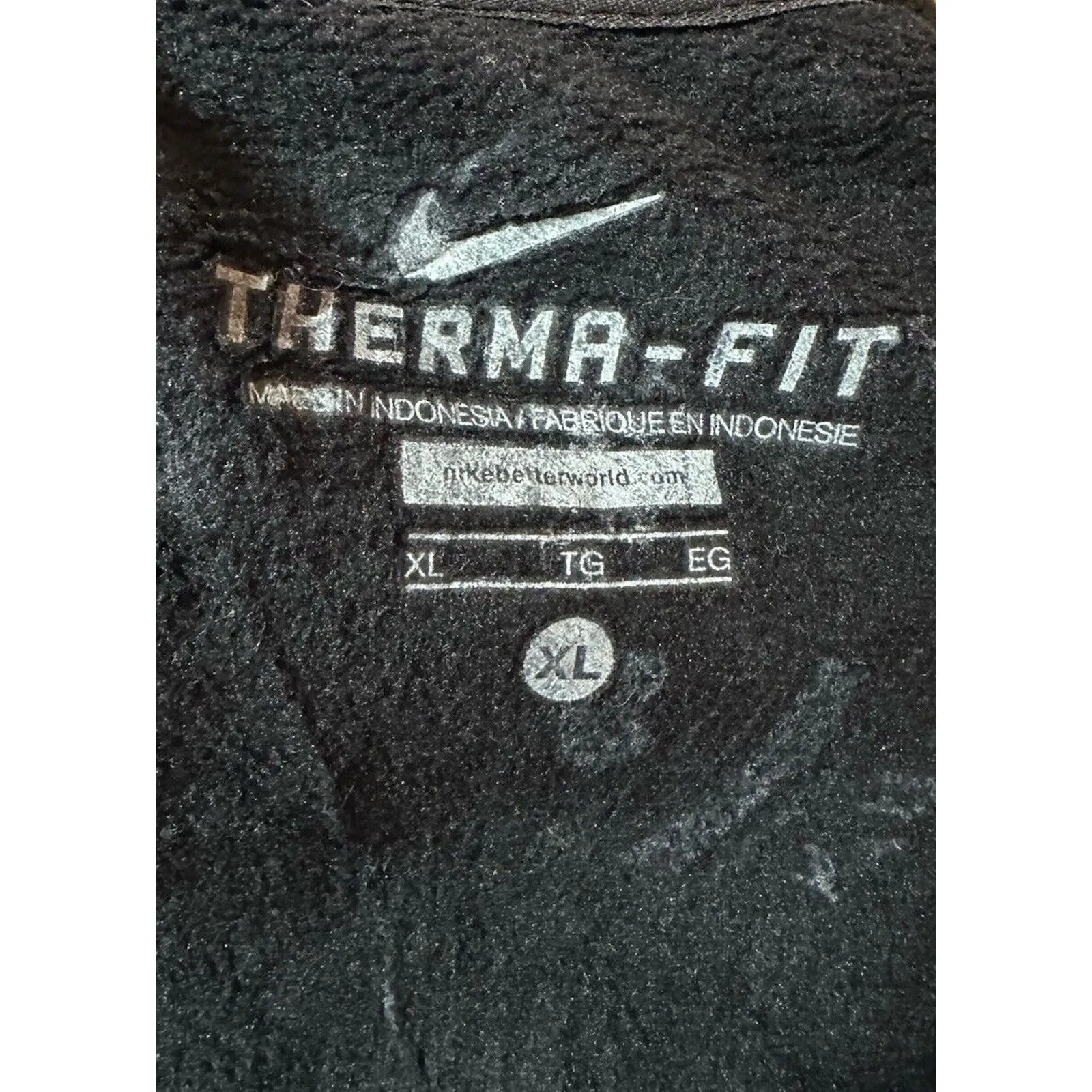 Nike Performance Thermal Quarter Zip Fleece Pullover‎ Jacket Therma-Fit Size XL - Image 4