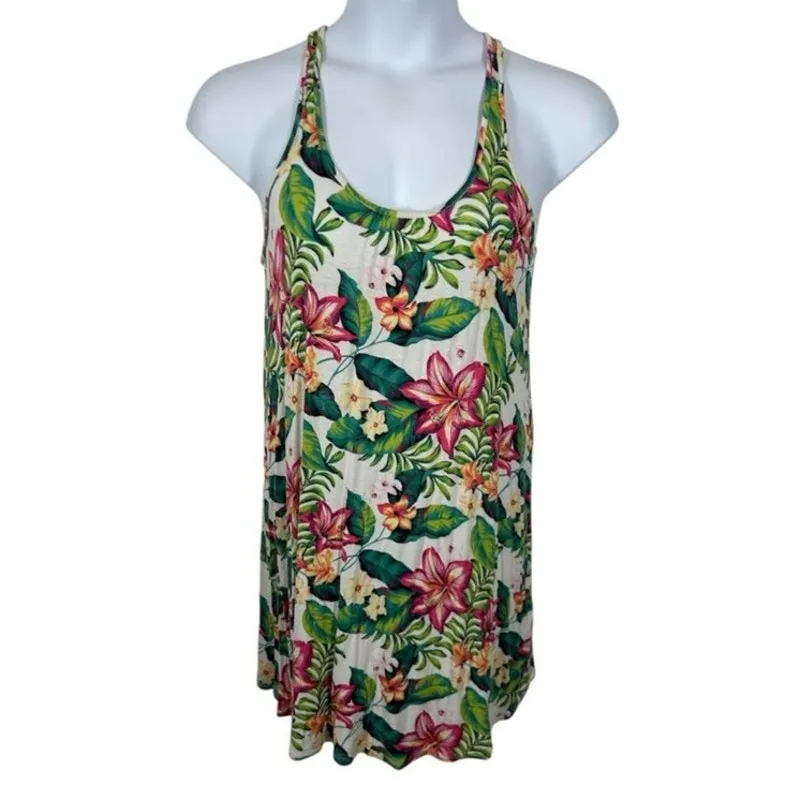 Tommy Bahama Tropical Floral Nightgown or Swim Coverup Size Small - Image 2