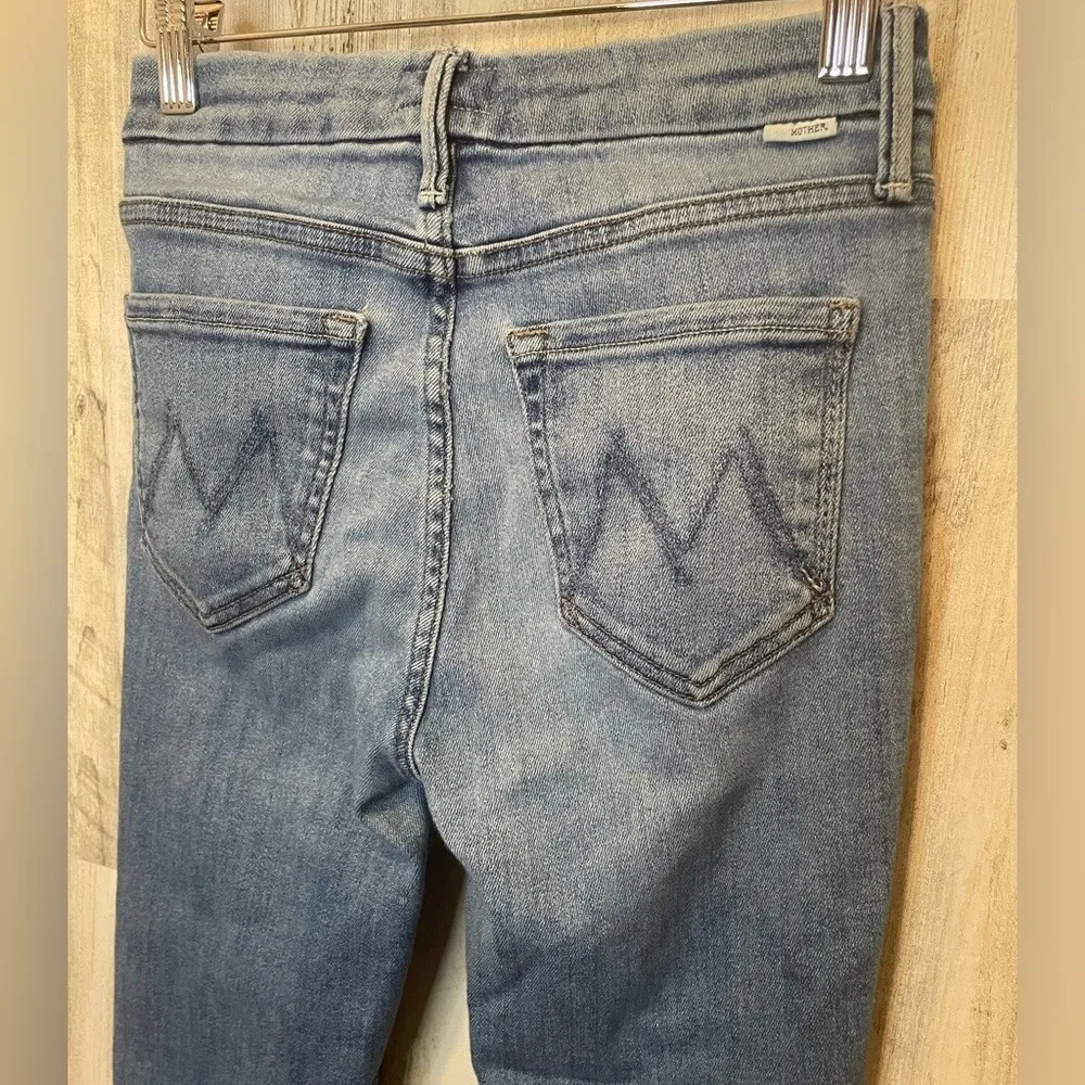 Mother High Rise The Looker Ankle Fray Jeans - Image 5