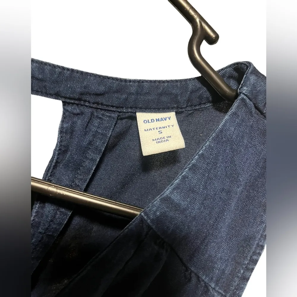 Old Navy Blue Maternity Tank Top | Navy Pregnancy Shirt | Size Maternity Small - Image 2