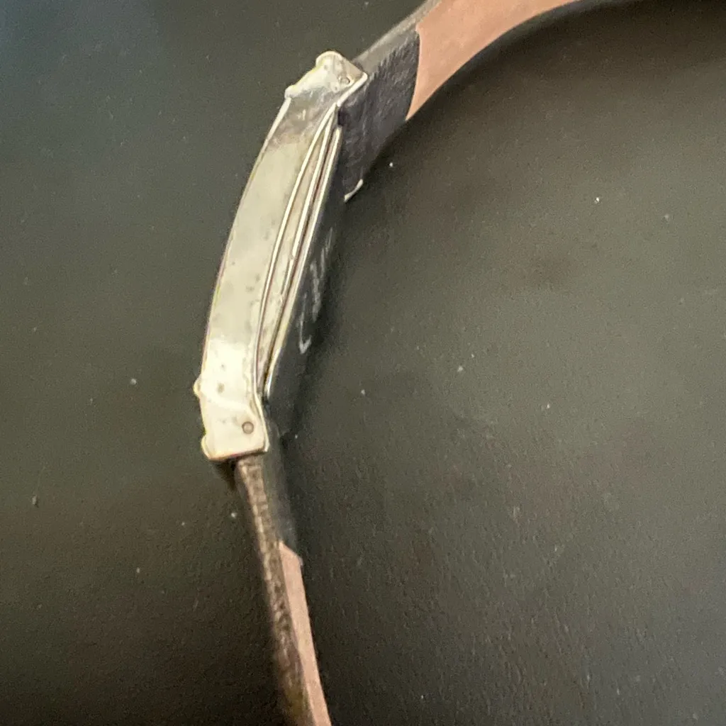 Brighton Osaka Watch Women Silver Tone Rectangle Dial Italian Calfskin - Image 10