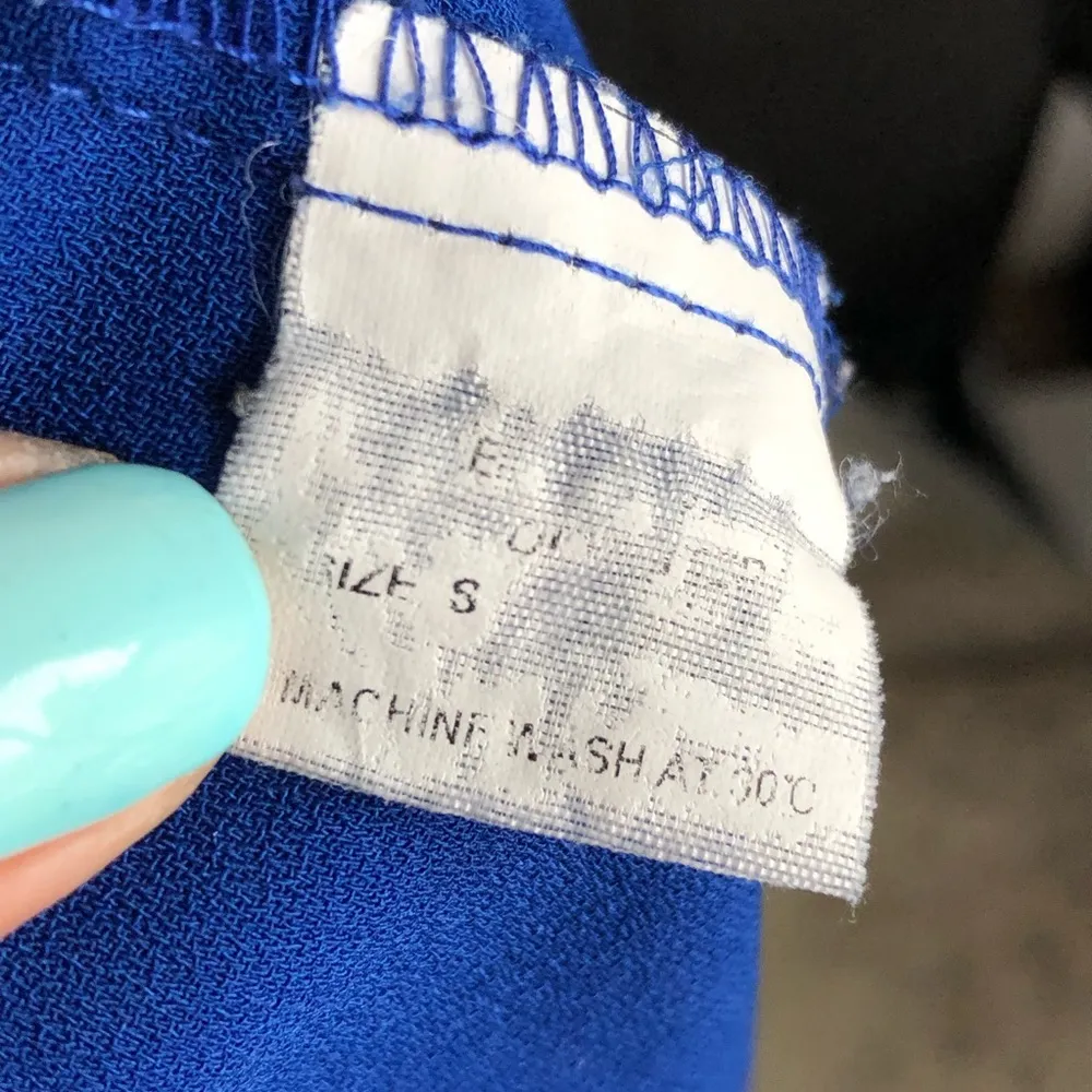 Tobi Blue Scalloped Sleeveless Tank Size S - Image 30