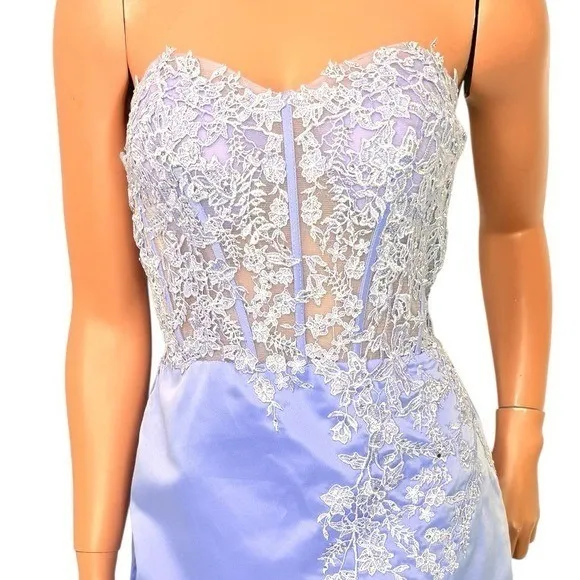 Y2K Satin Corset Mini Dress Sz.4 - Image 5