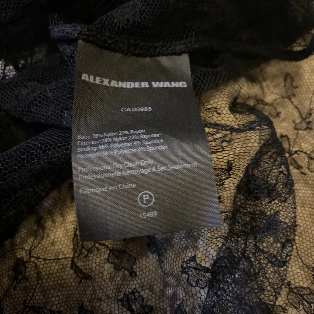 Alexander Wang Strict Lace Patch Top in black size 4 - Image 9