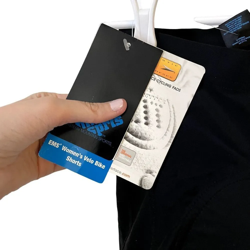 Eastern Mountain Sports velo bike shorts black cushioning padding athletic - Image 3