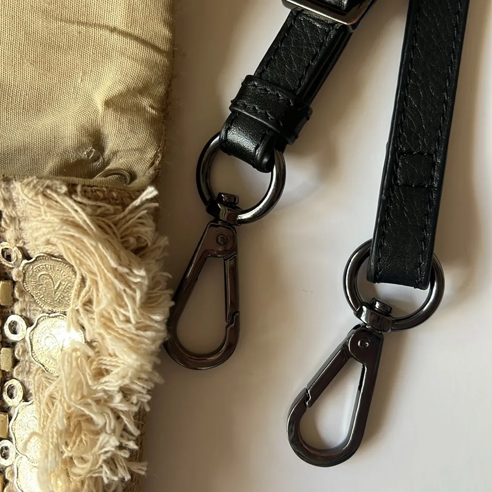 Antik Kraft embroidered bohemian Jute crossbody bag/ clutch - Image 14