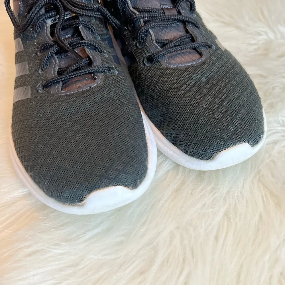 Adidas Black Cloudfoam Sneakers Size 6.5 Lace Up - Image 9