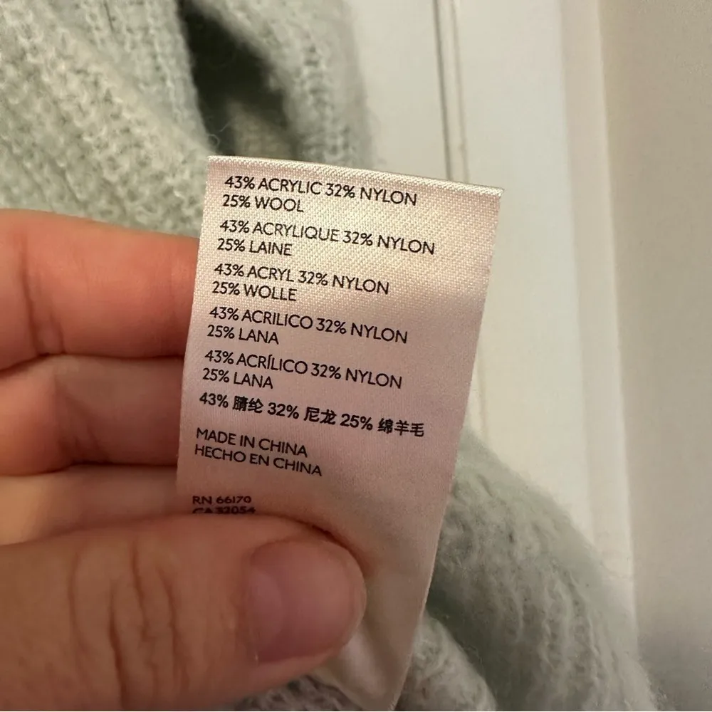 Free People Autumn Sky Sweater in Cloud Combo Womens Size XL Striped - Image 6