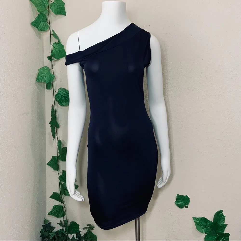 Nasty Gal New One Shoulder Black Dress Party - Image 5