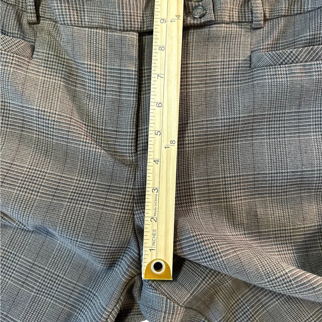 Van Heusen Women's Tan Houndstooth Wide‎ Leg Pants - Image 5