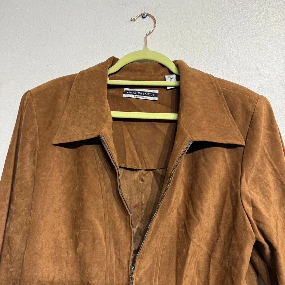 Amanda Smith Brown Vintage Jacket Sz 16 - Image 3