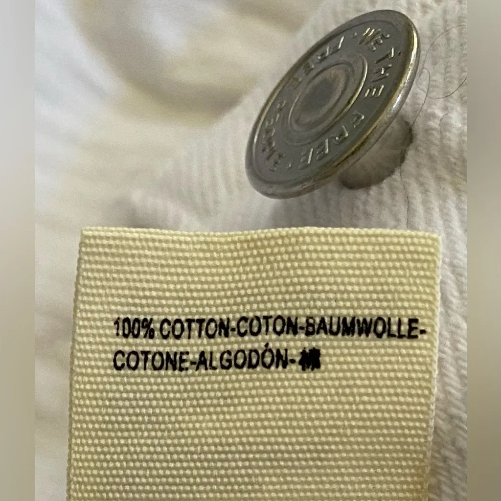 We The Free by Free‎ People Women’s Sz 26 White Denim Raw Edge Shorts - Image 7