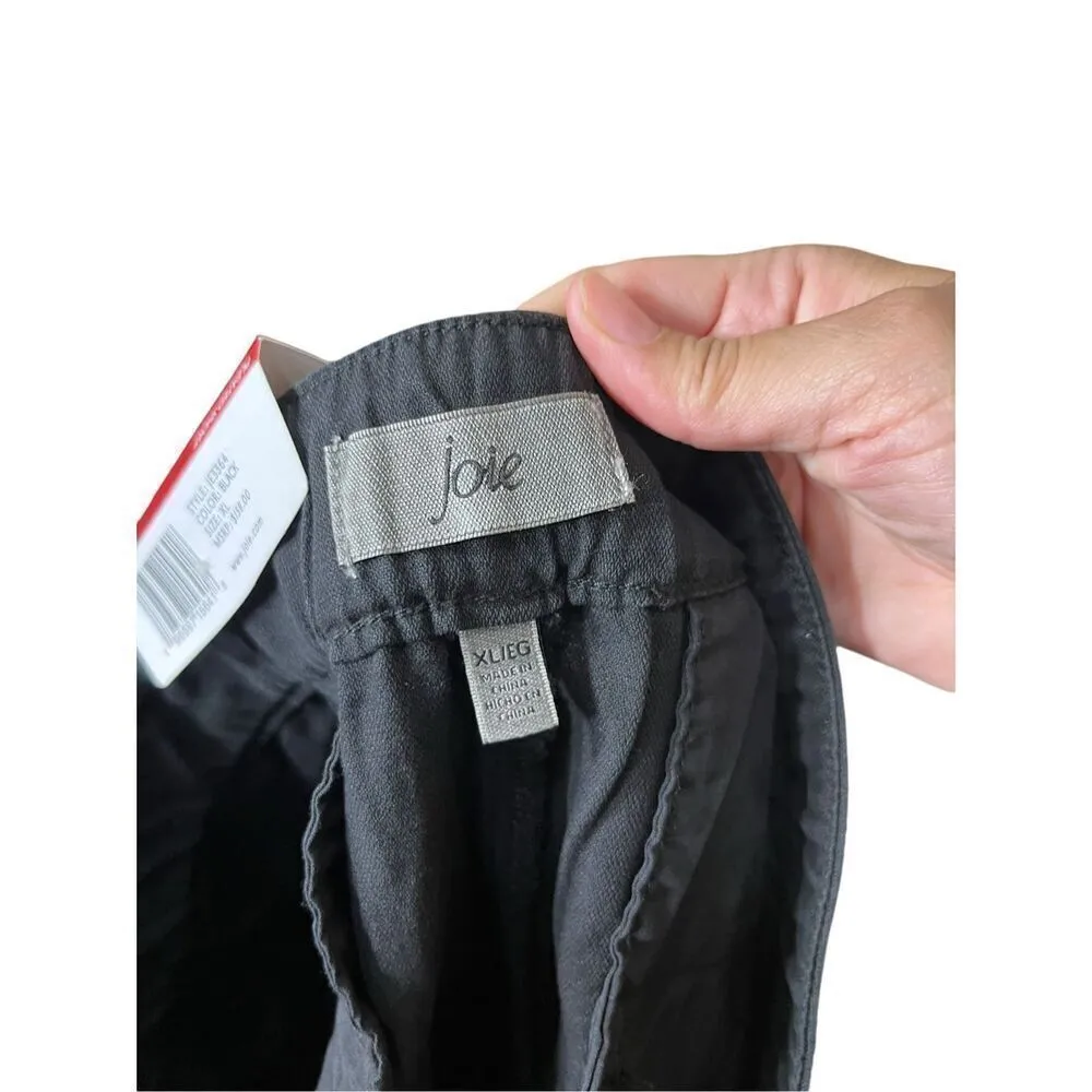 Joie Ladies High Rise Black Linen Blend Pleated Shorts‎ Size XL NWT - Image 7