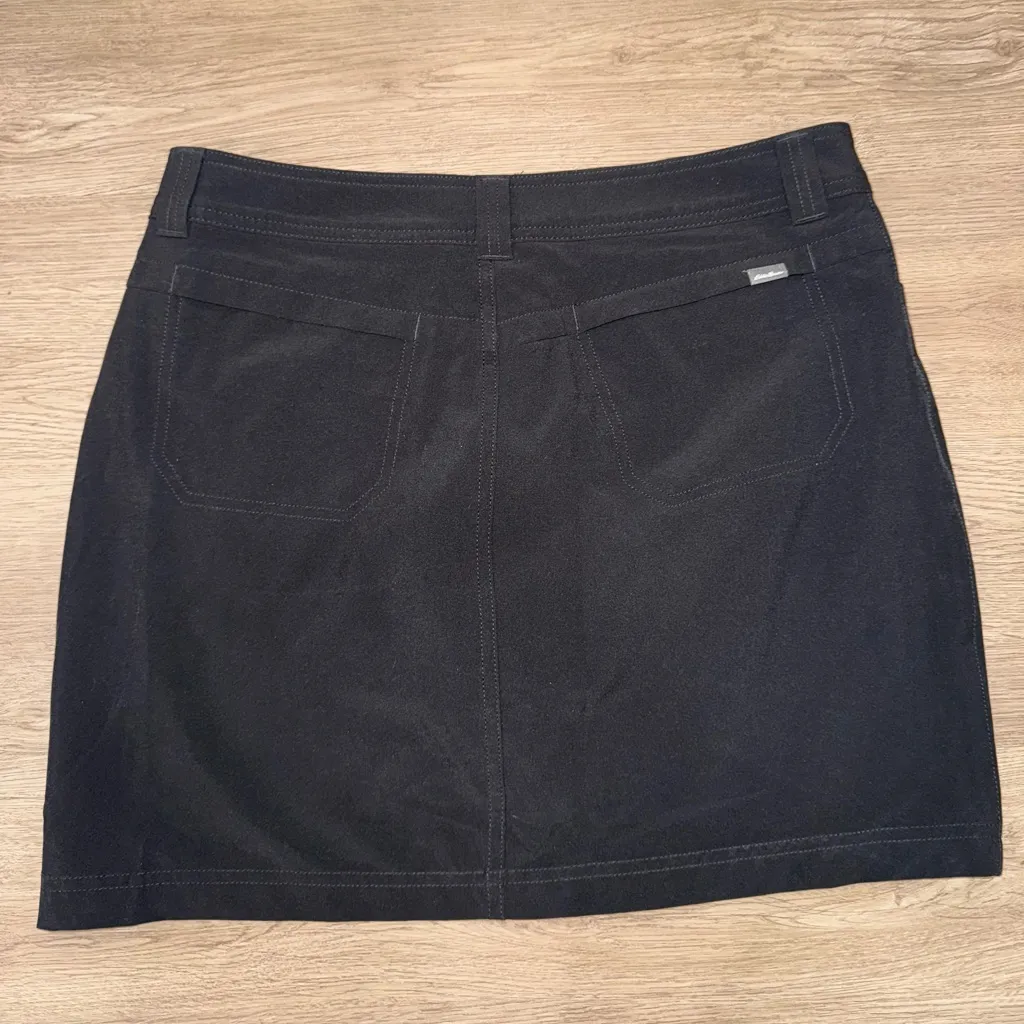 Eddie Bauer Women's Classic Adventurer Athletic 2.0 Black Skort Skirt Size 10 - Image 4