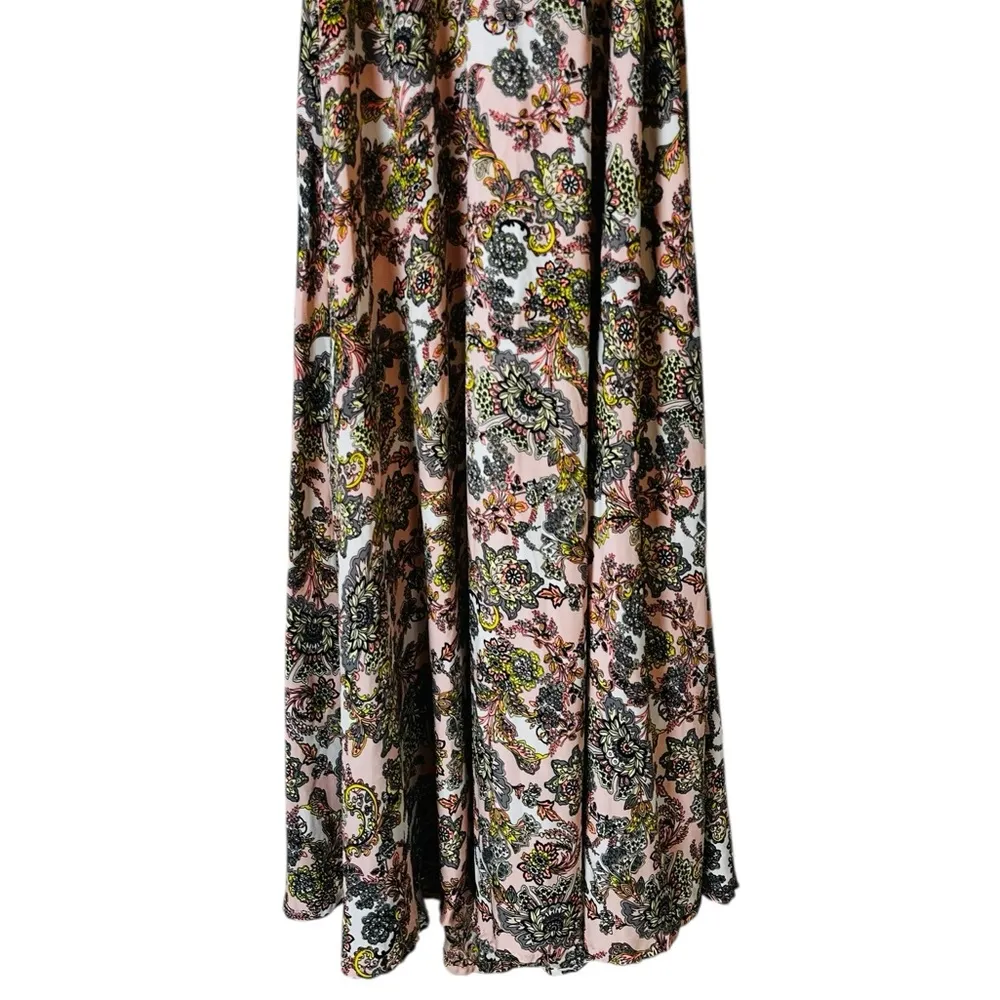 Victoria's Secret Halter Maxi Dress Pink Paisley Fairy Boho Beachy Size Small - Image 6