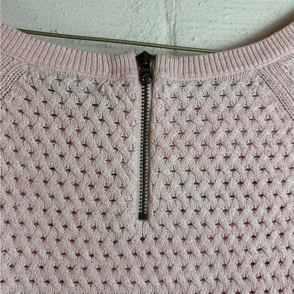 American Eagle Women’s Baby Pink Long Sleeve Casual Knit Sweater Size Medium - Image 5