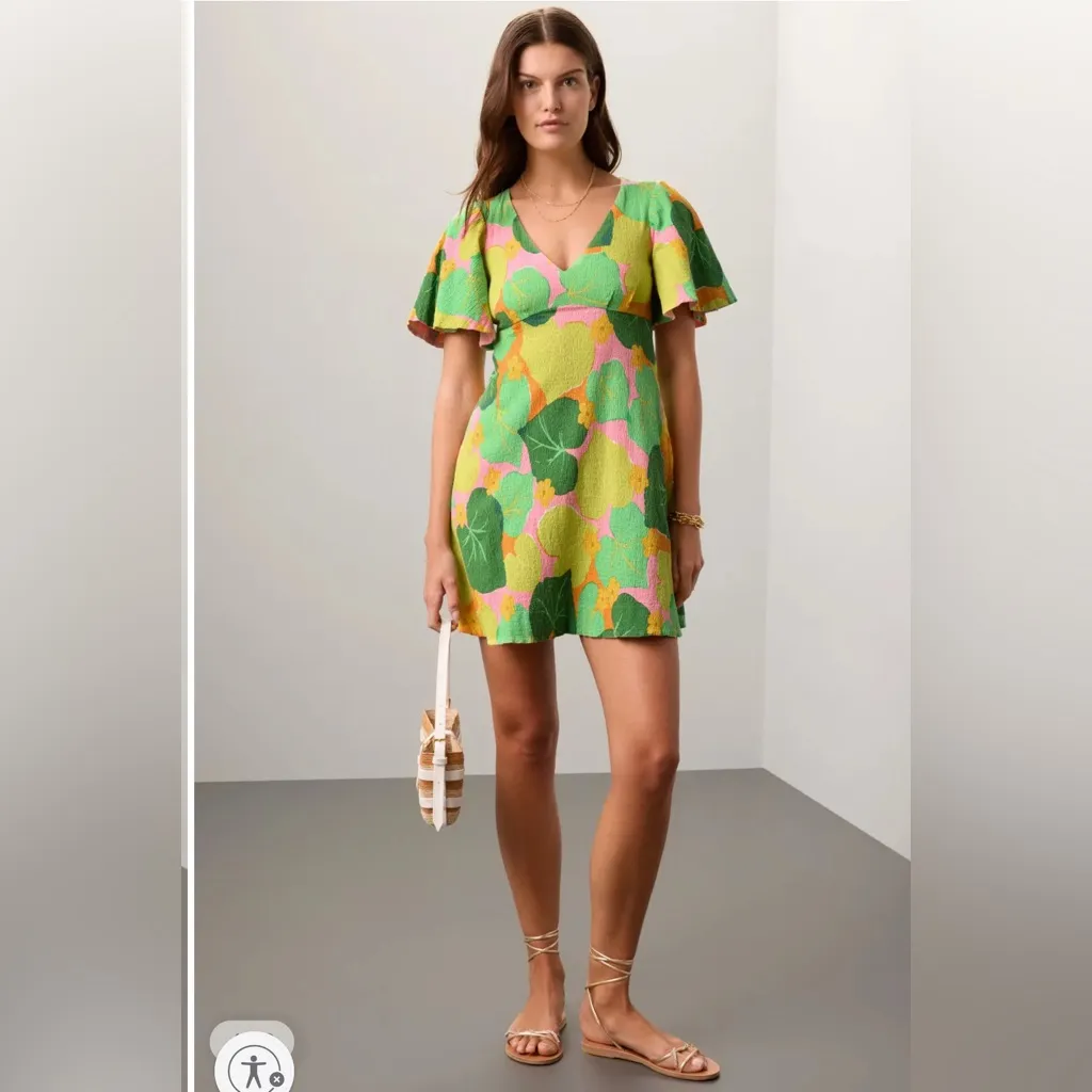 NWT Kate Spade Cucumber Floral Swing Dress Sz 6‎ $328 - Image 3