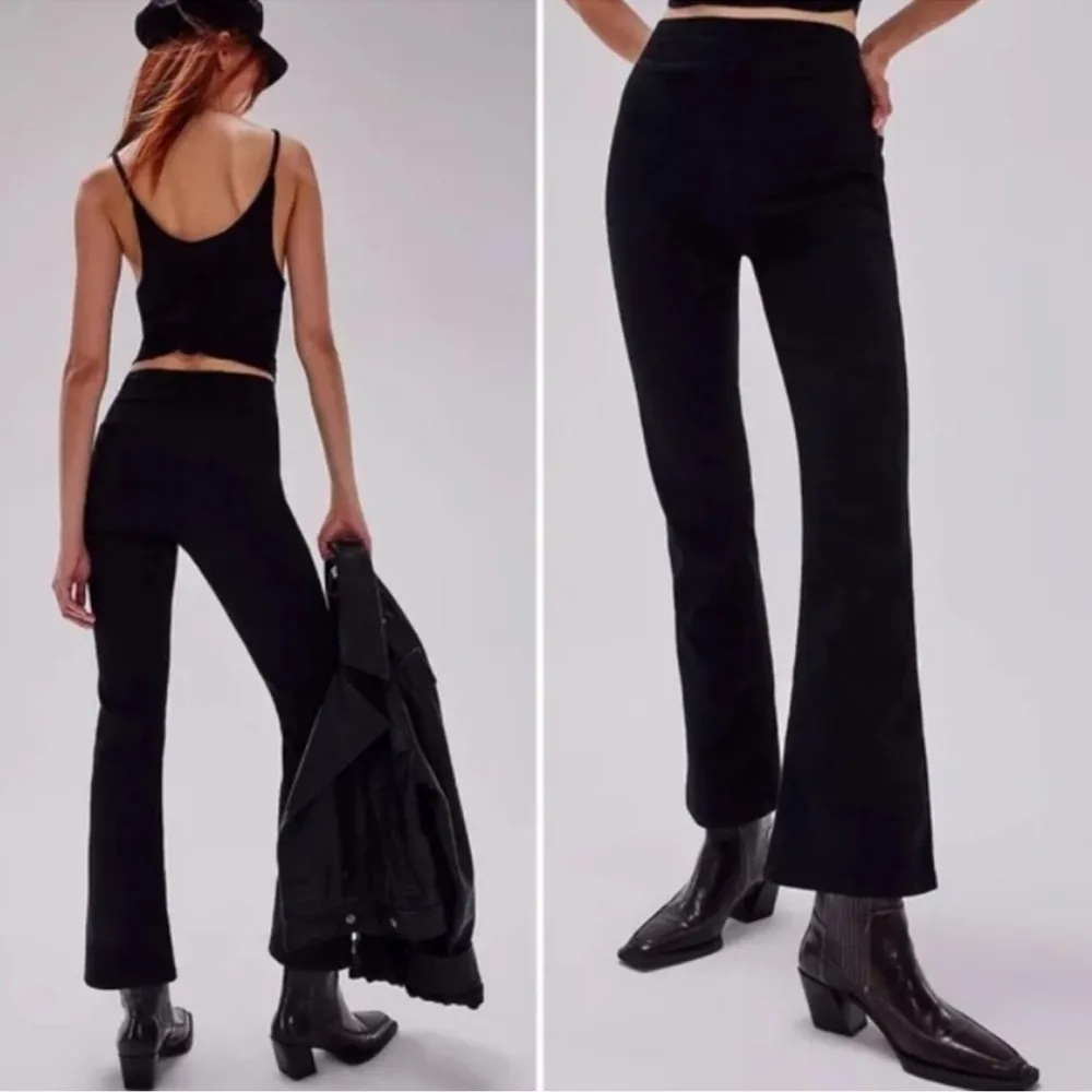 We The Free Small In My Feelings Cropped Slim Flare Jeans Boho Minimalist Retro - Image 3