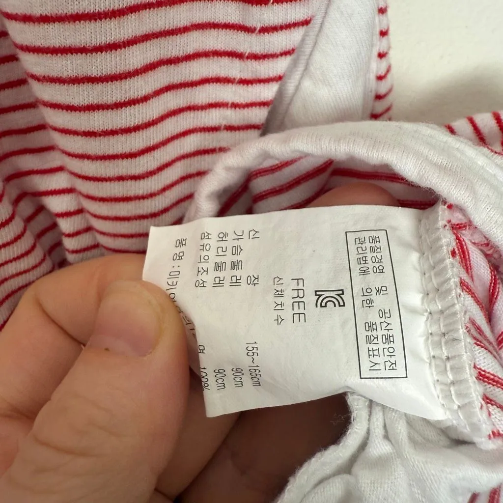 Disney Women’s One Size Striped Hooded Top Shirt - Image 3