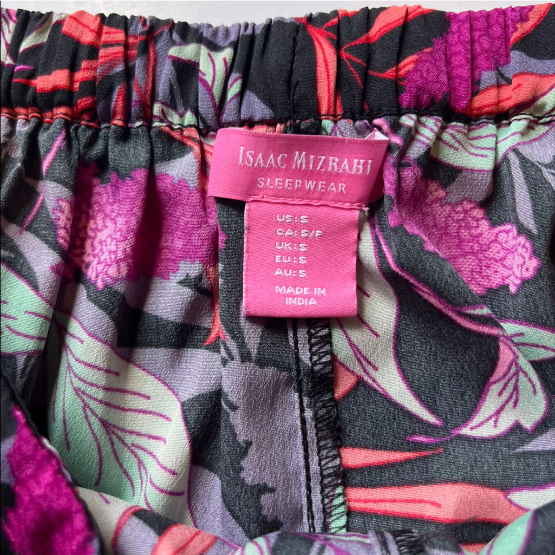 Isaac Mizrahi Colorful Floral Pajama Set Size Small - Image 11