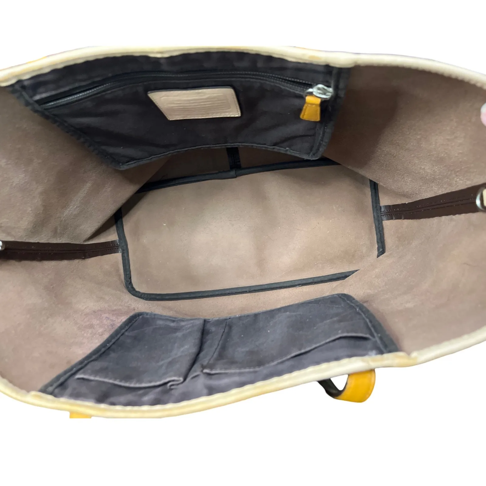 Coach Metro Tote F24341 Brown PVC Leather Trim Shoulder Bag Missing Hangtag - Image 10