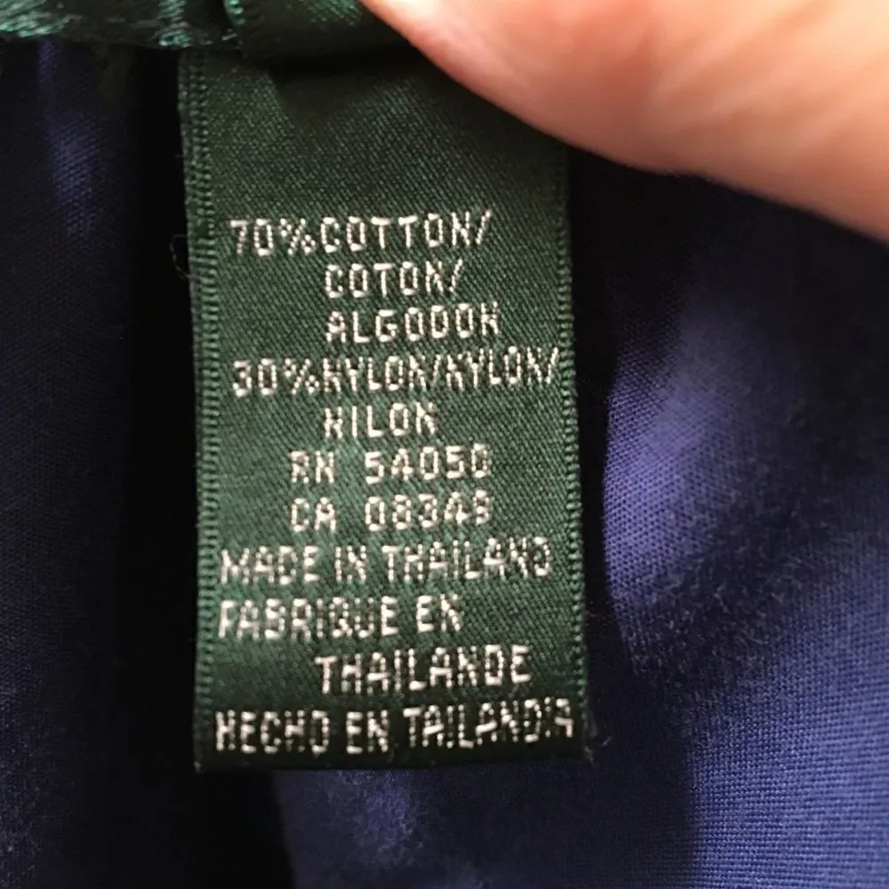 Lauren Ralph Lauren jogger drawstring navy pants S Blue - Image 10