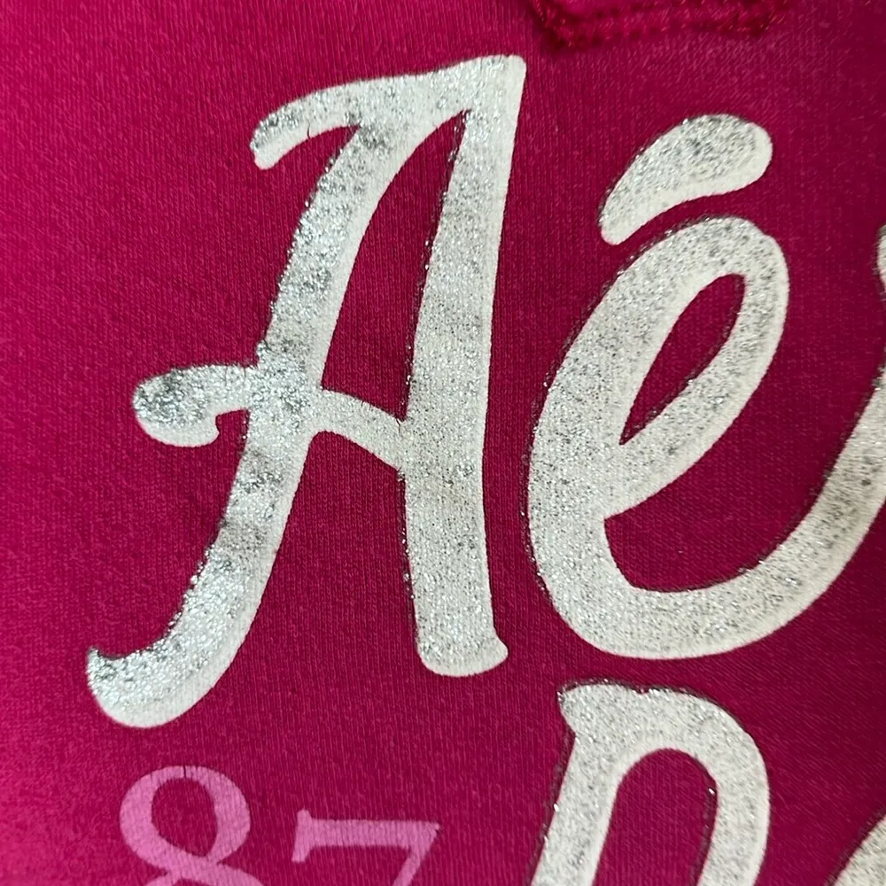 Aeropostale Pink Cotton Hoodie fits like XS - Image 7