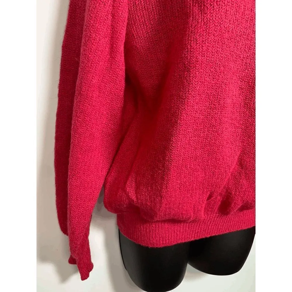 CV Charles Jogelle Italian Knit Sweater Red Size XS - Image 5
