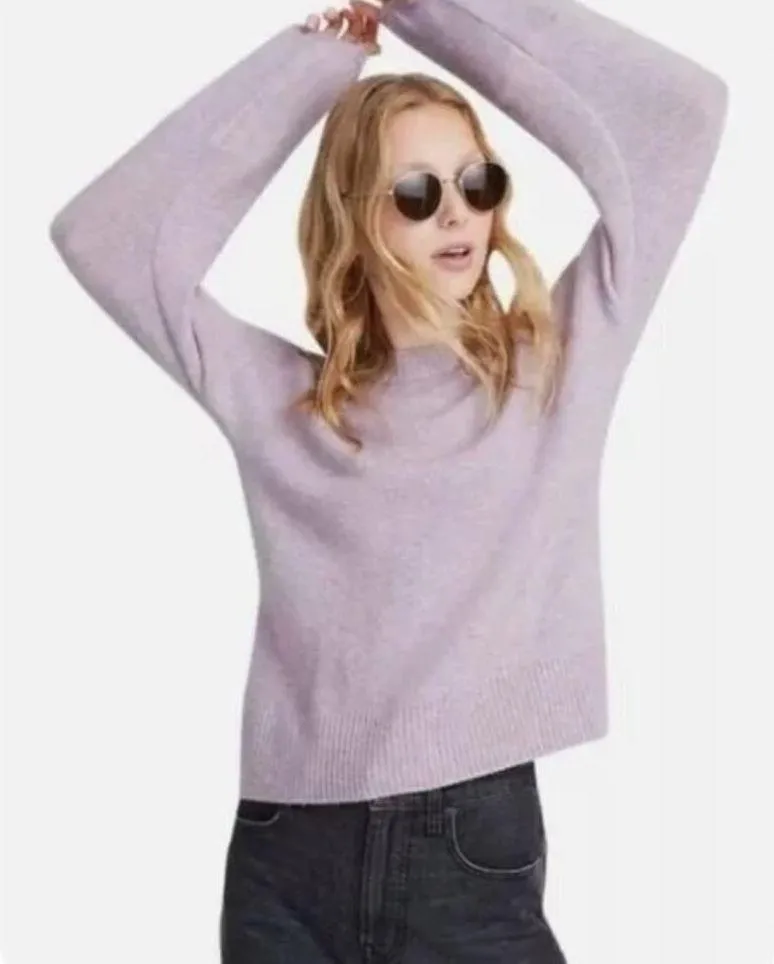 Madewell Payton Pullover Coziest Yarn Lilac Sweater S - Image 2
