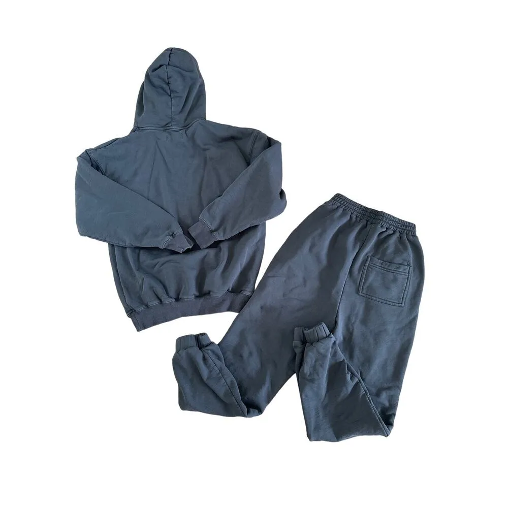 House of CB - Logo Cotton Hoodie & Joggers in Charcoal - Image 6