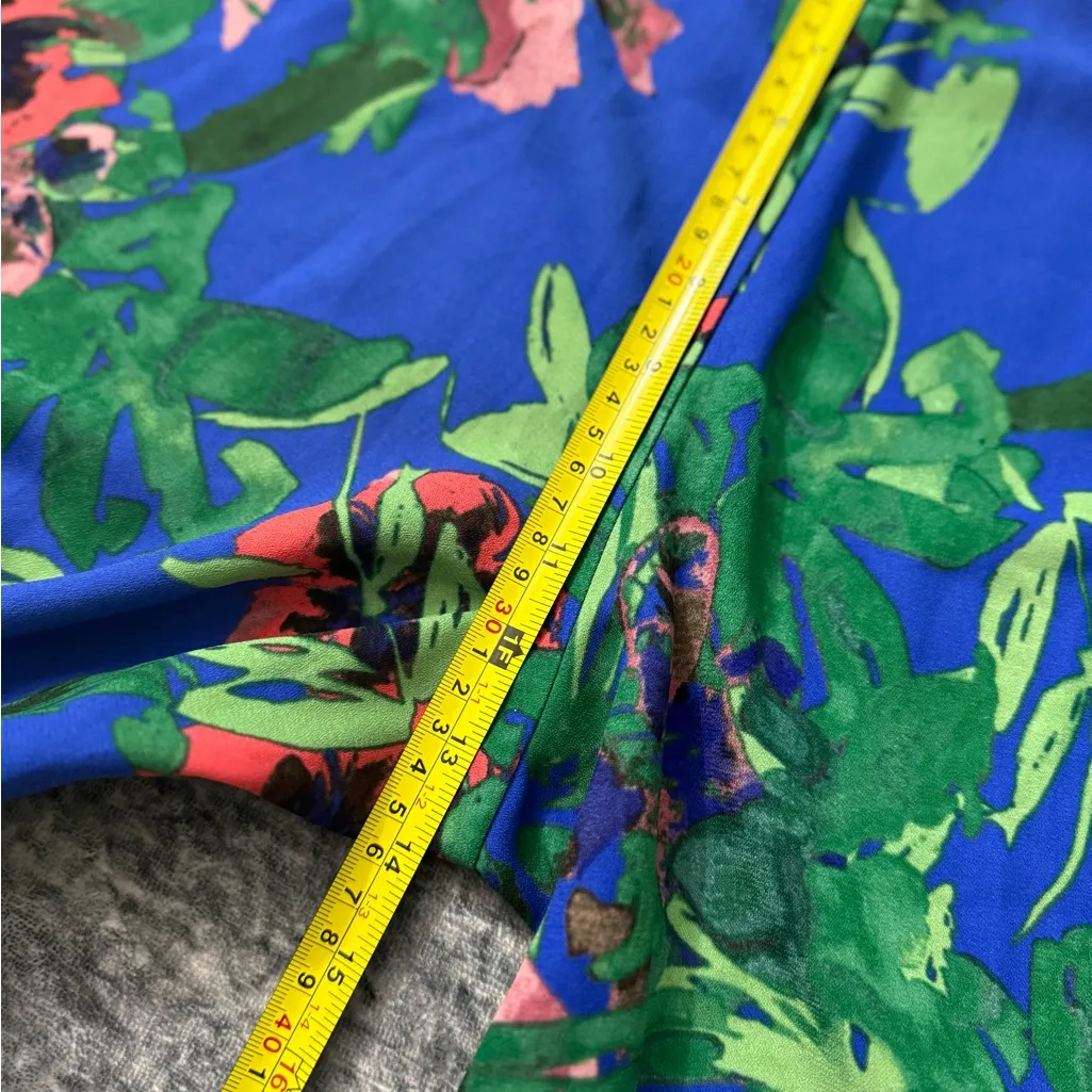 RACHEL Rachel Roy Blue and Green Wide Leg Jumpsuit Size XL - Image 7