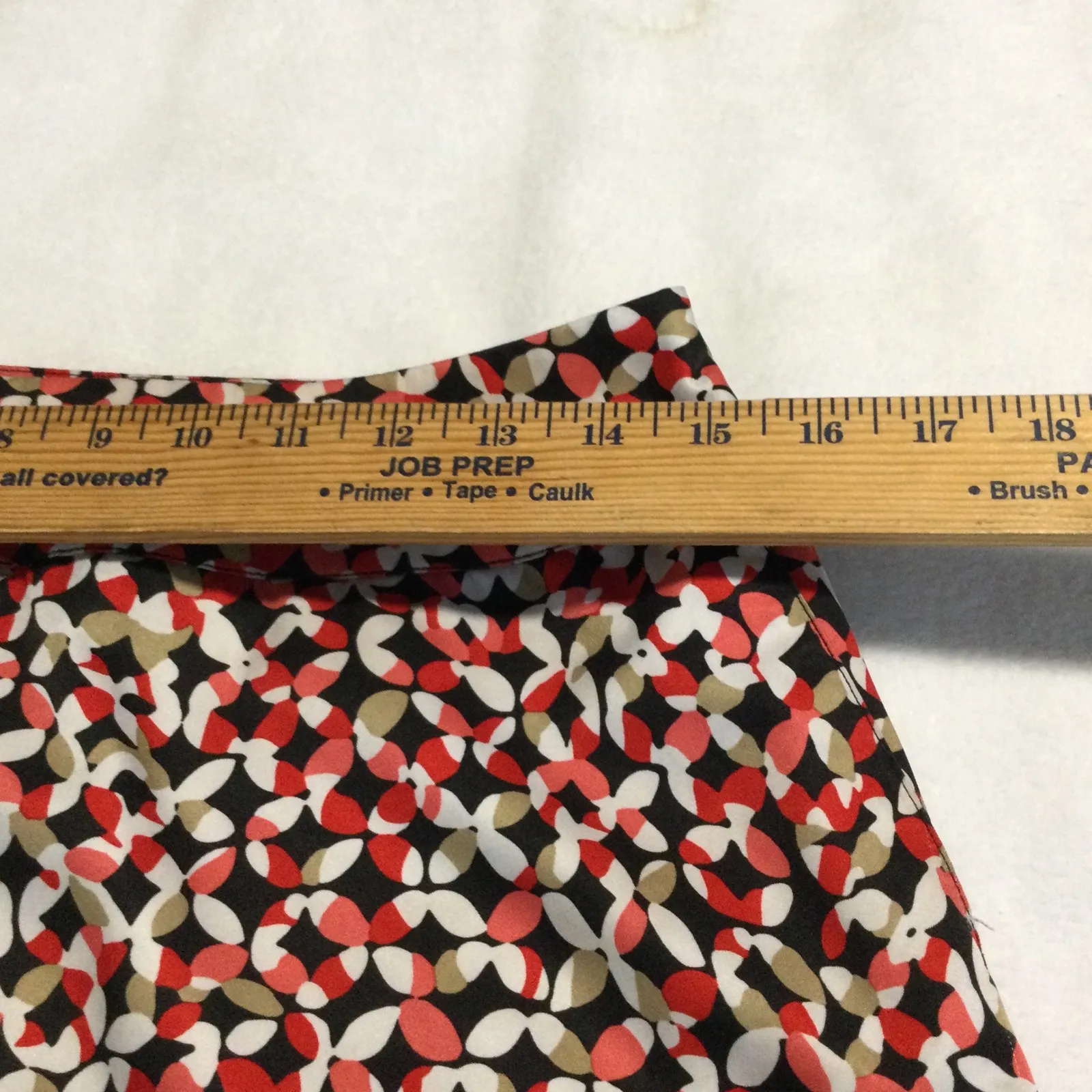 Women's Geometric Print Skirt short Knee Length BlackRed Tan White A - Image 5